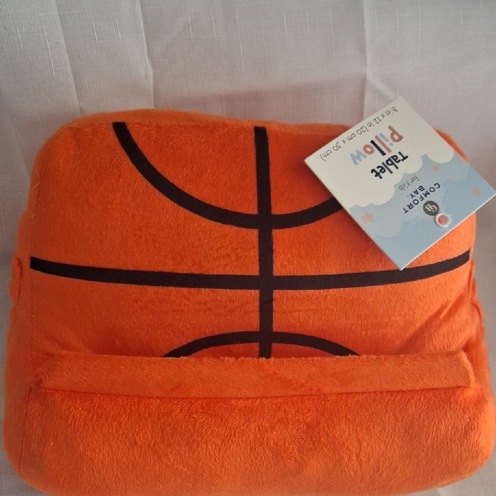 Orange Basketball Pillow